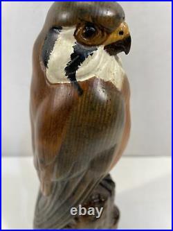 Big Sky Carvers Masters Edition Wood Carved Kestrel Falcon Bird 261/450