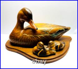 Big Sky Carvers Masters Edition Wood Carving Mallard With Ducklings 51/450