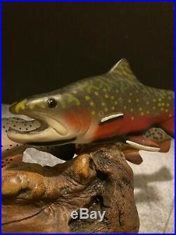 Big Sky Carvers Masters Edition Woodcarving 225/1250 Bozeman MT 3 Trout Fish
