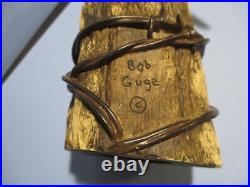 Big Sky Carvers Masters' Edition blue bird on fence post no. 1154/1250