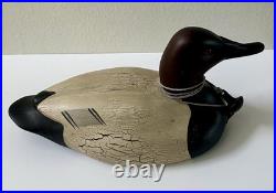 Big Sky Carvers Montana 2007 Canvasback Carved Wood Duck 14.5 Signed Numbered