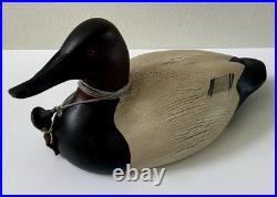 Big Sky Carvers Montana 2007 Canvasback Carved Wood Duck 14.5 Signed Numbered
