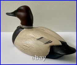 Big Sky Carvers Montana 2007 Canvasback Carved Wood Duck 14.5 Signed Numbered