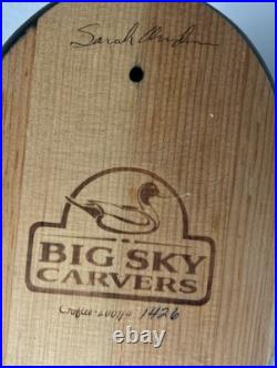 Big Sky Carvers Montana 2007 Canvasback Carved Wood Duck 14.5 Signed Numbered