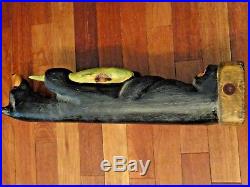 Big Sky Carvers Montana 33 Carved Black Bear with trout Great Condition