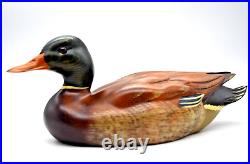 Big Sky Carvers Montana Mallard Decoy #1210 SIGNED CHRIS LINN Glass Eyes 10.5L