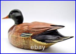 Big Sky Carvers Montana Mallard Decoy #1210 SIGNED CHRIS LINN Glass Eyes 10.5L