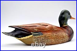 Big Sky Carvers Montana Mallard Decoy #1210 SIGNED CHRIS LINN Glass Eyes 10.5L