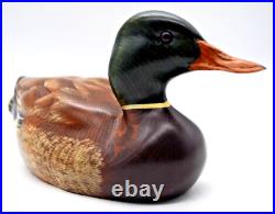 Big Sky Carvers Montana Mallard Decoy #1210 SIGNED CHRIS LINN Glass Eyes 10.5L