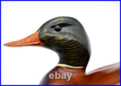 Big Sky Carvers Montana Mallard Decoy #1210 SIGNED CHRIS LINN Glass Eyes 10.5L