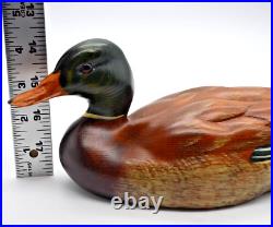 Big Sky Carvers Montana Mallard Decoy #1210 SIGNED CHRIS LINN Glass Eyes 10.5L