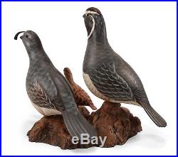 Big Sky Carvers Montana Painted Wood Quail Bevy Sculpture Decoy Masters' Edition