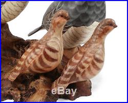 Big Sky Carvers Montana Painted Wood Quail Bevy Sculpture Decoy Masters' Edition