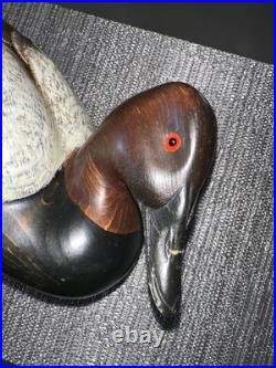 Big Sky Carvers Montana USA 1999 Canvasback Carved Wood Duck 12