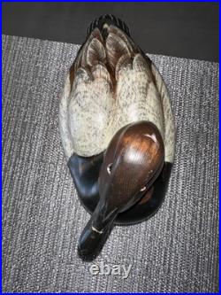 Big Sky Carvers Montana USA 1999 Canvasback Carved Wood Duck 12