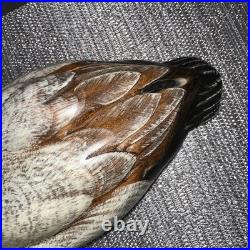 Big Sky Carvers Montana USA 1999 Canvasback Carved Wood Duck 12