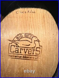 Big Sky Carvers Montana USA 1999 Canvasback Carved Wood Duck 12