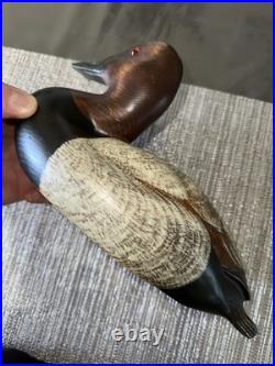 Big Sky Carvers Montana USA 1999 Canvasback Carved Wood Duck 12