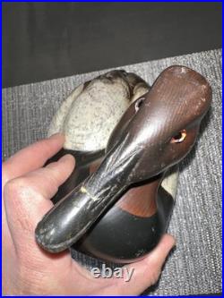 Big Sky Carvers Montana USA 1999 Canvasback Carved Wood Duck 12