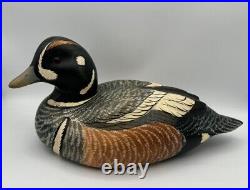 Big Sky Carvers Montana Vintage Wood Decoy SIGNED S. S. Huntsman Glass Eyes 13L