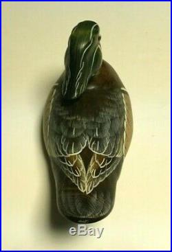 Big Sky Carvers Montana Wood Duck Decoy Handcrafted Signed & Numbered S&n #/1999
