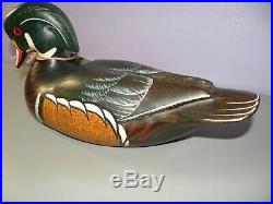 Big Sky Carvers Montana Wood Duck Decoy Handcrafted Signed & Numbered S&n 2006