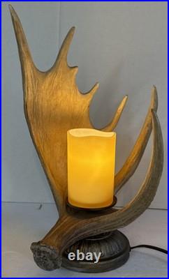 Big Sky Carvers Moose Antler Table Lamp
