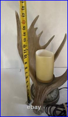 Big Sky Carvers Moose Antler Table Lamp
