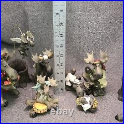 Big Sky Carvers Moosetivity I, II & III Moose Figurine 16 pc Set Nativity