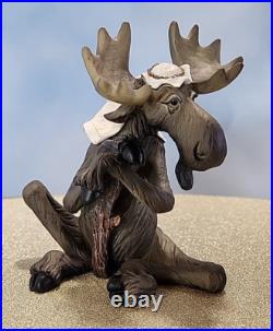 Big Sky Carvers Moosetivity I Moose BearFoots 5 pc Set Complete Nativity