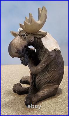 Big Sky Carvers Moosetivity I Moose BearFoots 5 pc Set Complete Nativity