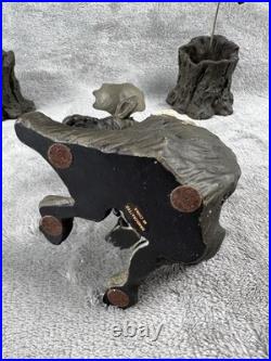 Big Sky Carvers Moosetivity I Moose BearFoots 5 pc Set Complete Nativity