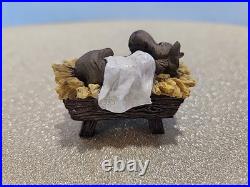 Big Sky Carvers Moosetivity I Moose BearFoots 5 pc Set Complete Nativity