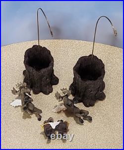 Big Sky Carvers Moosetivity I Moose BearFoots 5 pc Set Complete Nativity