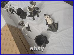 Big Sky Carvers Moosetivity I Moose Figurine 5 pc Set Complete