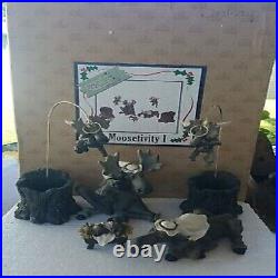 Big Sky Carvers Moosetivity I Moose Figurine 5 pc Set Complete Nativity New