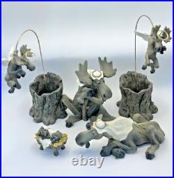 Big Sky Carvers Moosetivity Set 1 By Phylis's Driscoll 5 Pieces Full Nativity