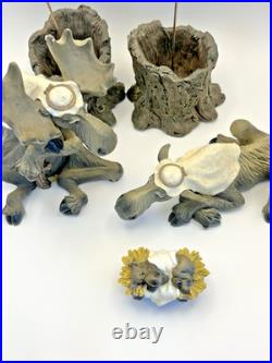 Big Sky Carvers Moosetivity Set 1 By Phylis's Driscoll 5 Pieces Full Nativity