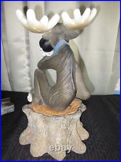 Big Sky Carvers Mountain Moose Happy Holidays Statue New Year 2007