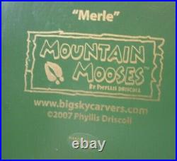 Big Sky Carvers Mountain Moose Large MERLE Figurine Vase, Phyllis Driscoll 2007