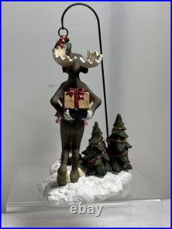 Big Sky Carvers Mountain Mooses Mistletoe Mooseschristmas Figurine Rare