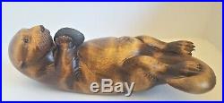 Big Sky Carvers North American River Otter Master's ED Wood Carving Art 370/950