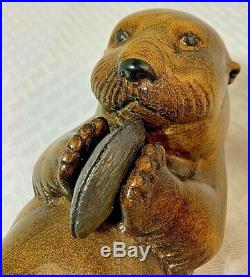 Big Sky Carvers North American River Otter Wood Sculpture Carving 196/950