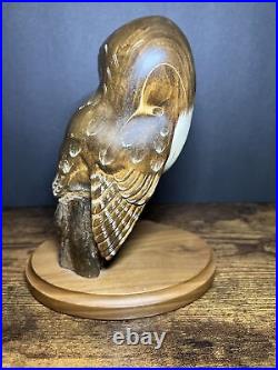 Big Sky Carvers OWL Wood Sculpture EVENING TRACKER Ken White #369/ 1250 9 tall