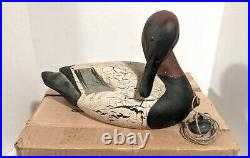 Big Sky Carvers Old Canvasback Duck Decoy withWeight Handcrafted Signed & #'d 8/31