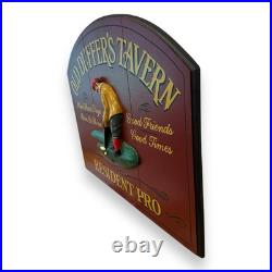 Big Sky Carvers Old Duffers Tavern Made In USA 19 X 16 Wood Plaque Golf Sign
