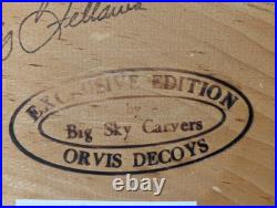 Big Sky Carvers Orvis Decoys 19 Pintail Drake Duck Decoy Signed Craig Fellows