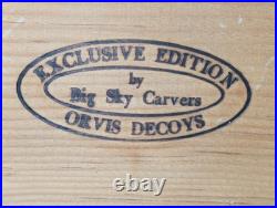 Big Sky Carvers Orvis Decoys Canadian Goose Decoy 16 Signed Craig Fellows
