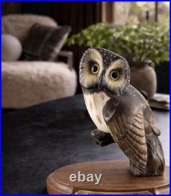 Big Sky Carvers Owl Ken White Ltd Ed 14/1250 Hand Carved wood Evening Tracker