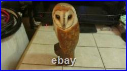 Big Sky Carvers Owl Wood Carving Decoy 15 Inches Tall